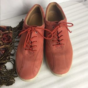 Hotter Comfort Lace Up Women Shoes Size 9.5 Mauve